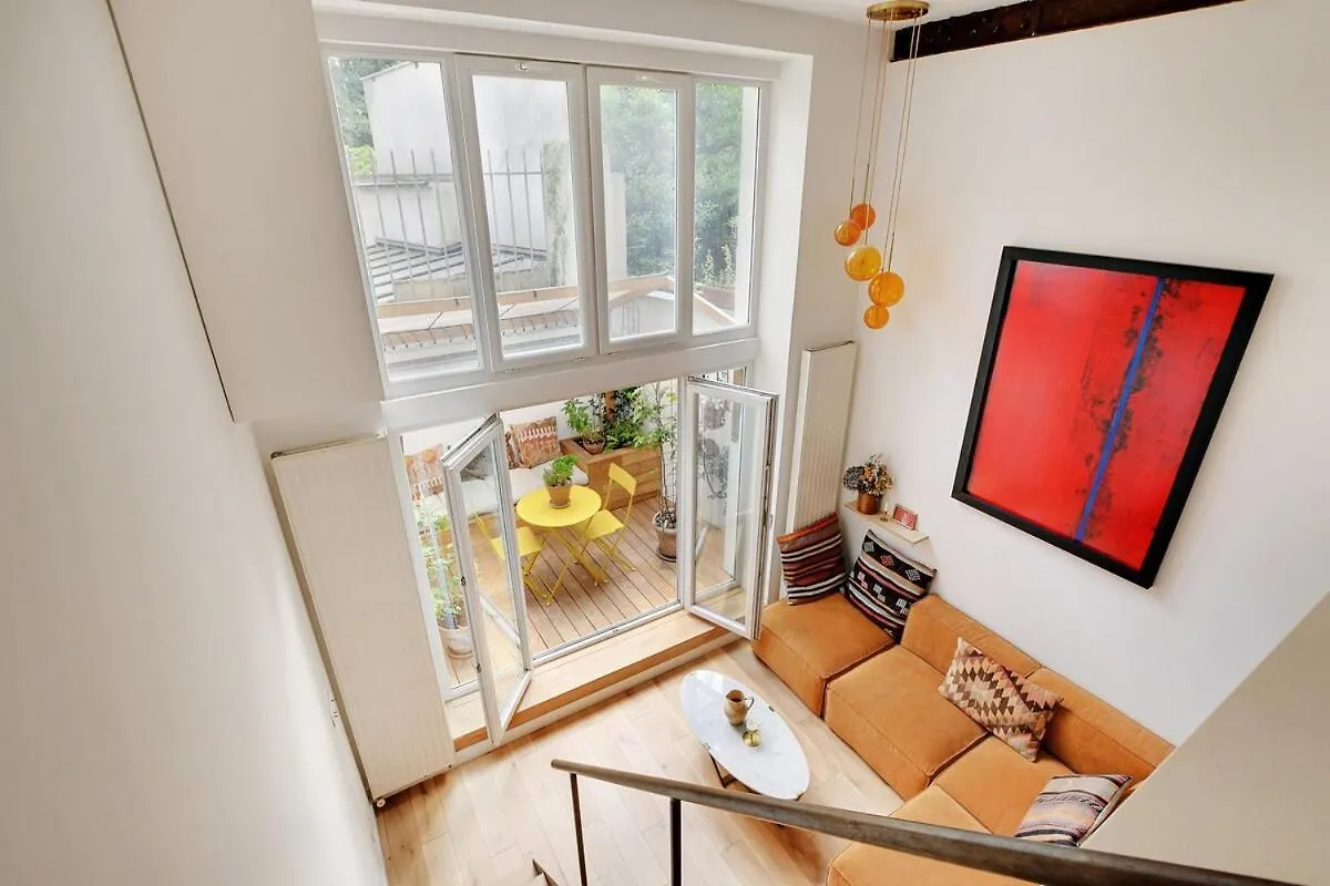 Bright Loft With Terrace - Belleville Paris