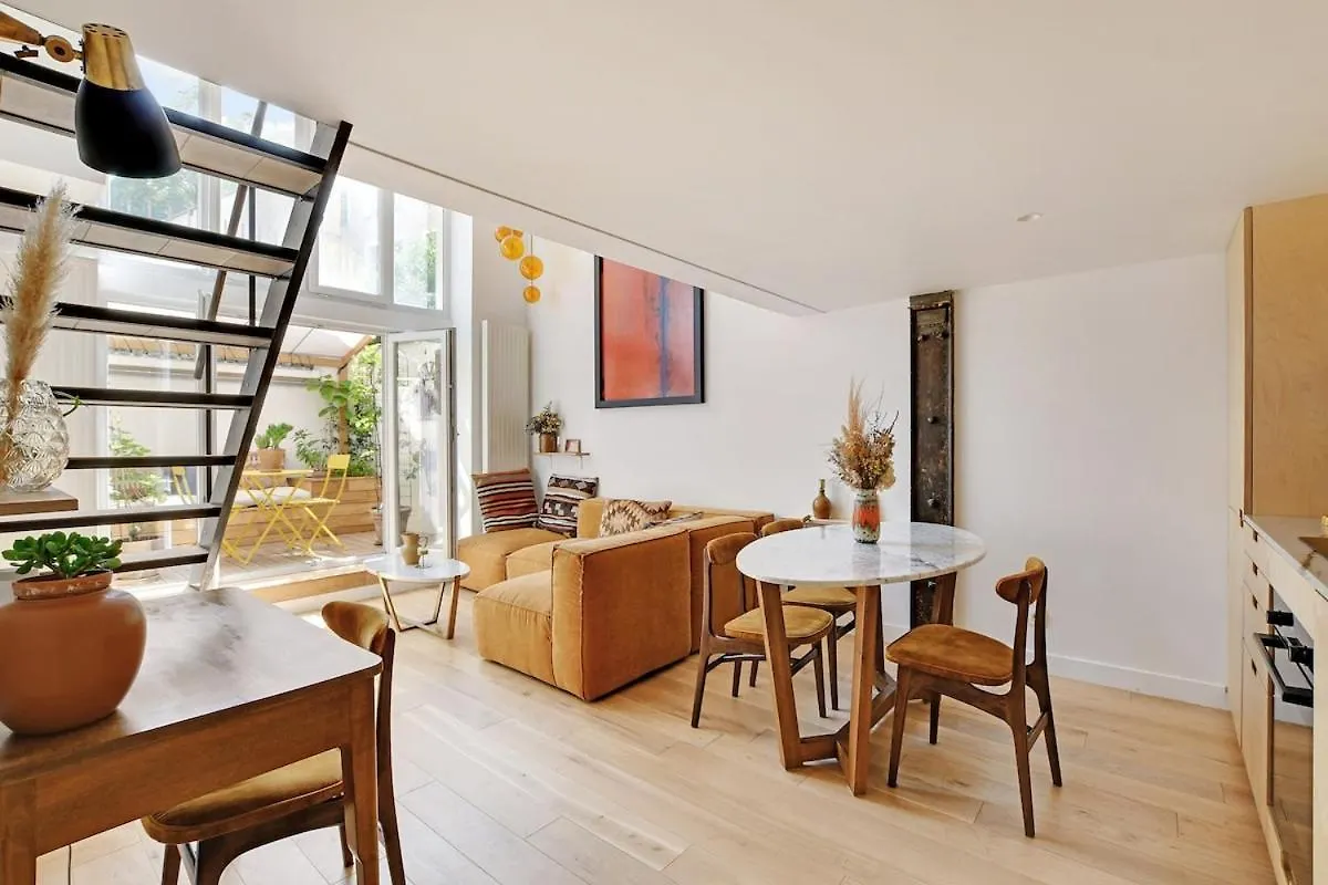 Apartment Bright Loft With Terrace - Belleville Paris